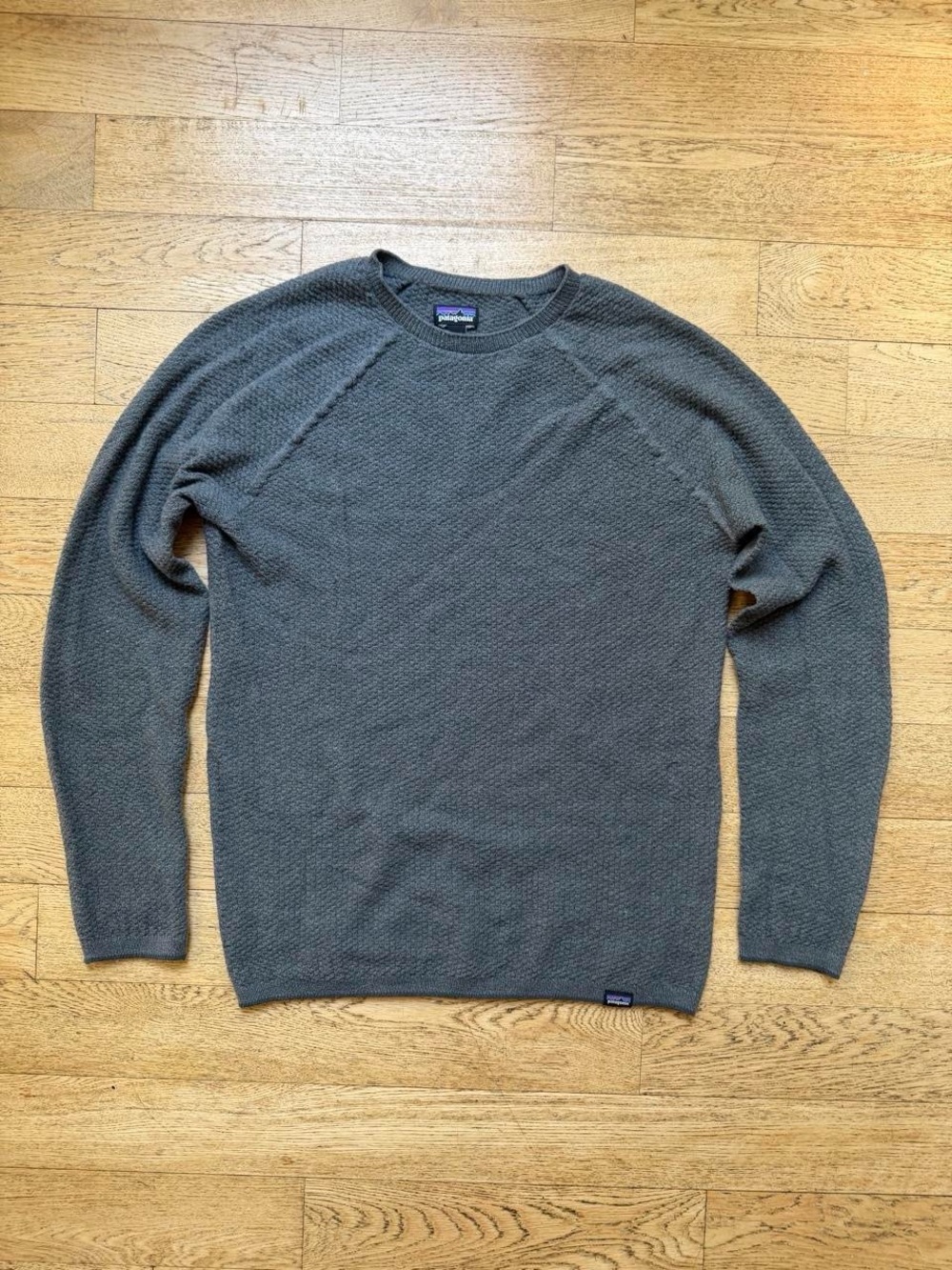 Vintage Patagonia Charcoal Textured Knit Sweater Shirt